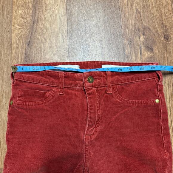 Pilcro & the Letterpress Rust Red High Rise Skinny Cords Corduroy Pants Size 26 - Picture 9 of 11